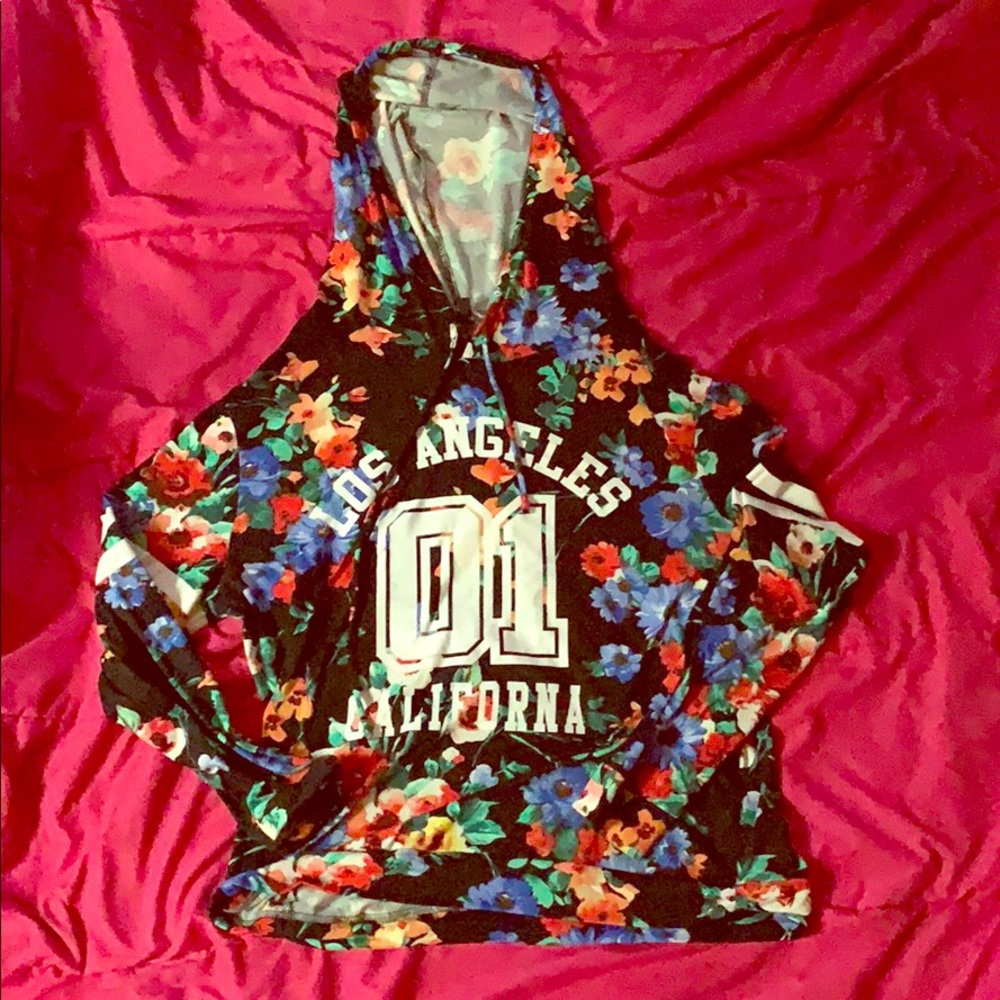 Long sleeve shirt with hoodie